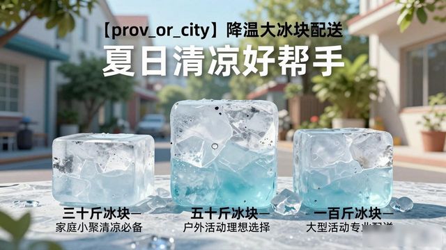 南岸降温大冰块配送 夏日清凉好帮手